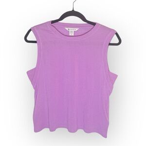 Athleta Purple Muscle Tank Top Sleeveless Athletic Gym Shirt Size Small